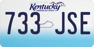 KY license plate 733JSE