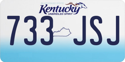 KY license plate 733JSJ