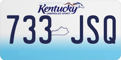 KY license plate 733JSQ