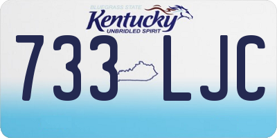 KY license plate 733LJC