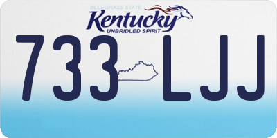 KY license plate 733LJJ