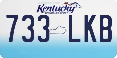 KY license plate 733LKB