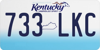KY license plate 733LKC