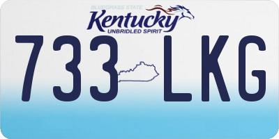 KY license plate 733LKG
