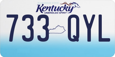 KY license plate 733QYL