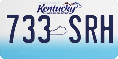 KY license plate 733SRH