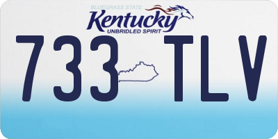 KY license plate 733TLV