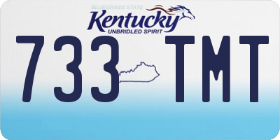 KY license plate 733TMT