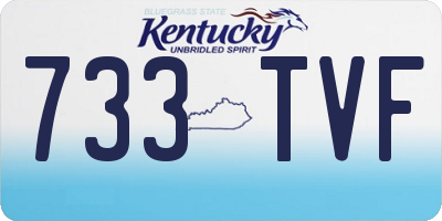 KY license plate 733TVF