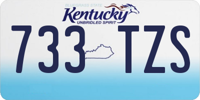 KY license plate 733TZS