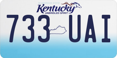KY license plate 733UAI