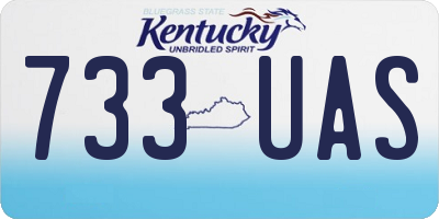 KY license plate 733UAS