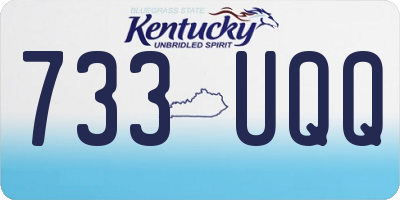 KY license plate 733UQQ