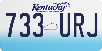 KY license plate 733URJ