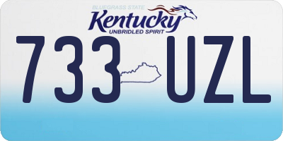 KY license plate 733UZL