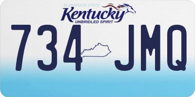 KY license plate 734JMQ