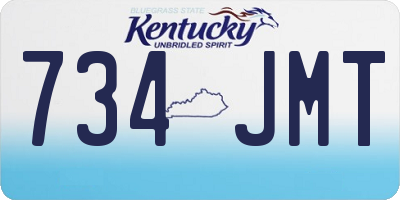 KY license plate 734JMT