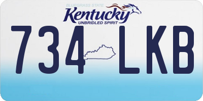 KY license plate 734LKB