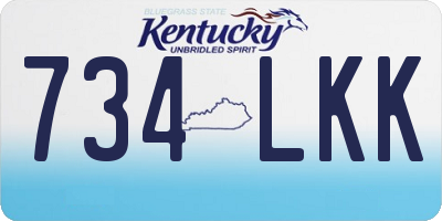 KY license plate 734LKK