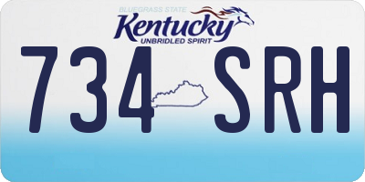 KY license plate 734SRH