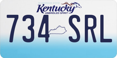 KY license plate 734SRL