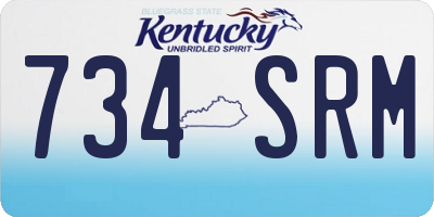 KY license plate 734SRM