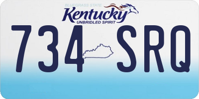 KY license plate 734SRQ