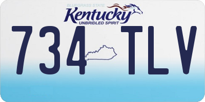KY license plate 734TLV