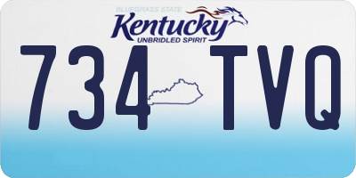 KY license plate 734TVQ