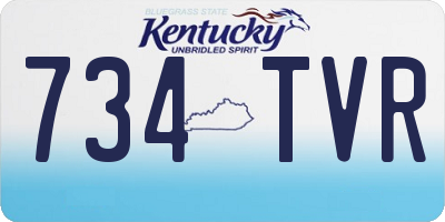 KY license plate 734TVR