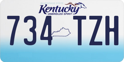KY license plate 734TZH