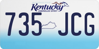 KY license plate 735JCG