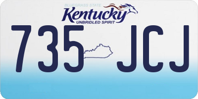 KY license plate 735JCJ