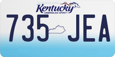 KY license plate 735JEA