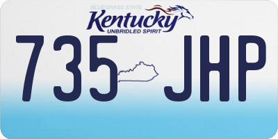 KY license plate 735JHP