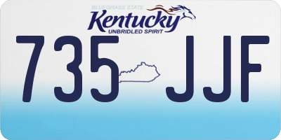 KY license plate 735JJF