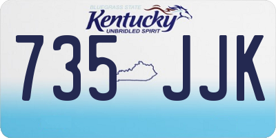 KY license plate 735JJK