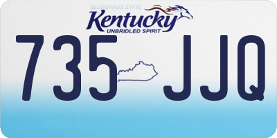 KY license plate 735JJQ
