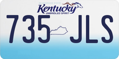 KY license plate 735JLS