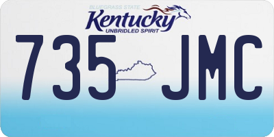 KY license plate 735JMC