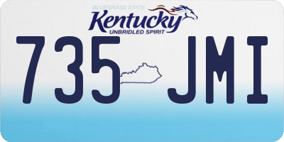 KY license plate 735JMI