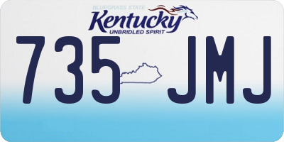 KY license plate 735JMJ