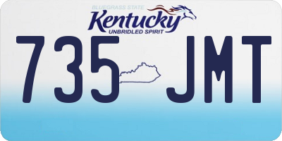 KY license plate 735JMT
