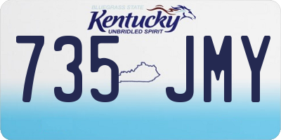 KY license plate 735JMY