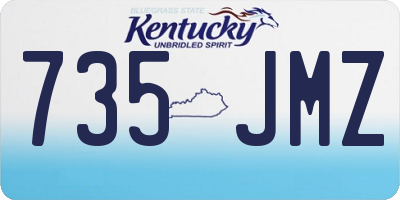 KY license plate 735JMZ