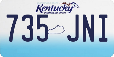 KY license plate 735JNI