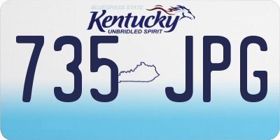 KY license plate 735JPG