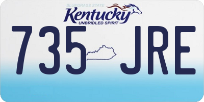 KY license plate 735JRE