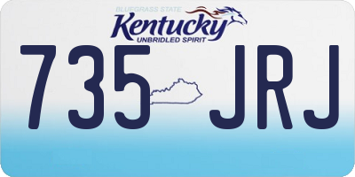 KY license plate 735JRJ