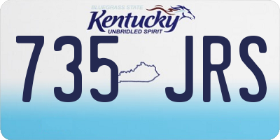 KY license plate 735JRS